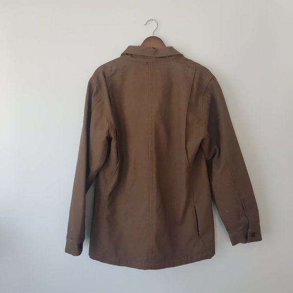 Heritage Men's Earth Tone Military Field Jacket Durable Water Repellent Coating - Picture 7 of 9